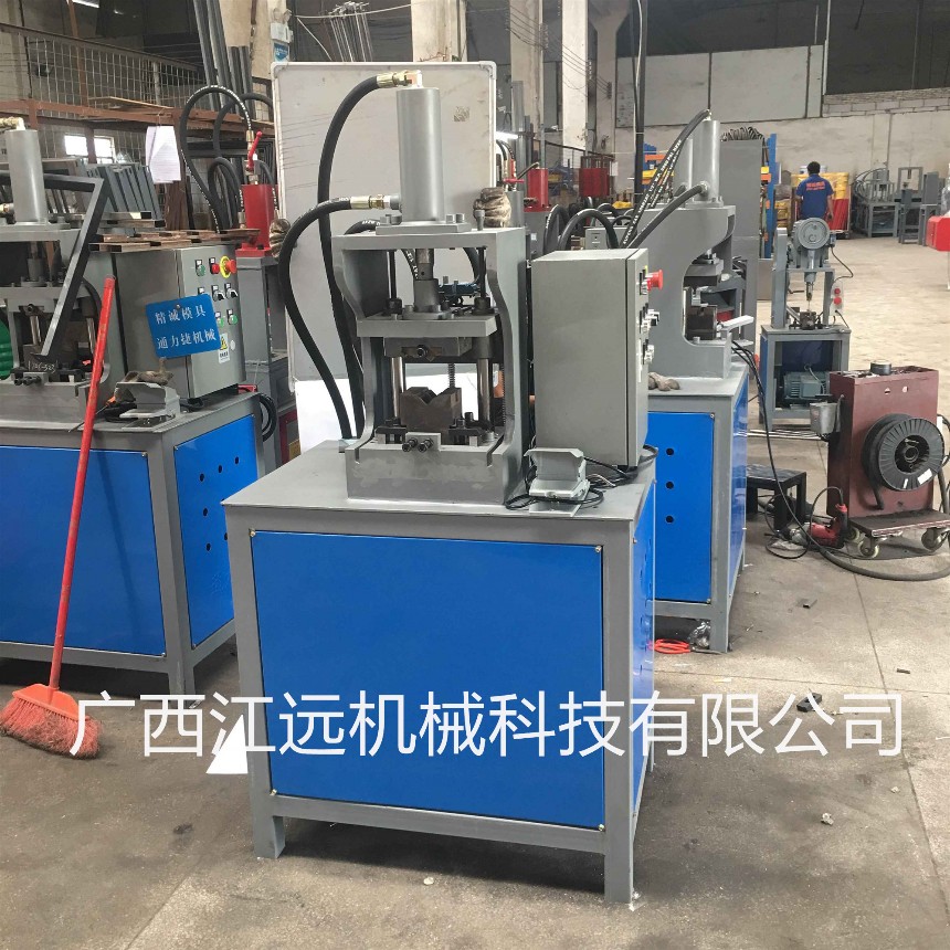 新款液壓方管角度機(jī)、鍍鋅鐵管沖切45度角一次成型90度框架機(jī)器