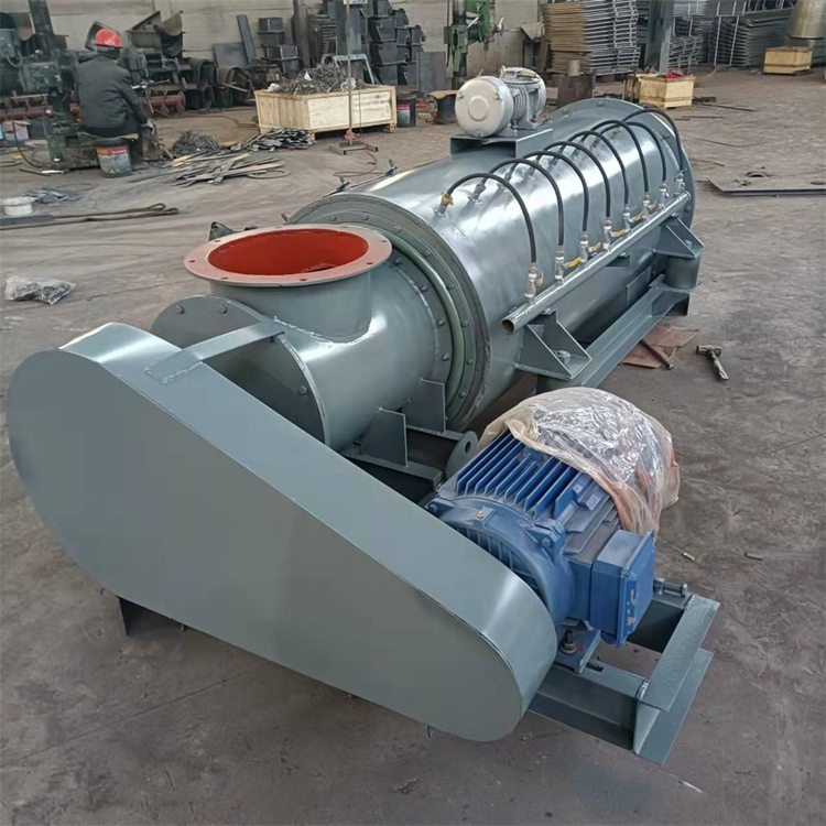 煤礦廠使用的單軸粉塵加濕攪拌機碳鋼材質(zhì)密封效果好博雅環(huán)保提供