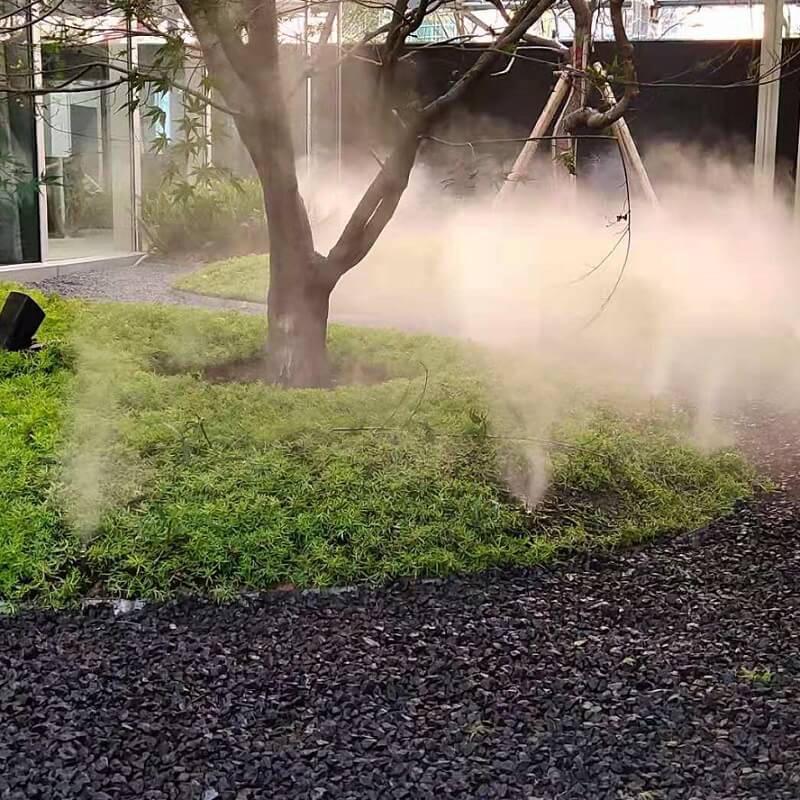 高壓噴霧系統(tǒng) 人造霧系統(tǒng) 廠房降溫加濕系統(tǒng)設計施工