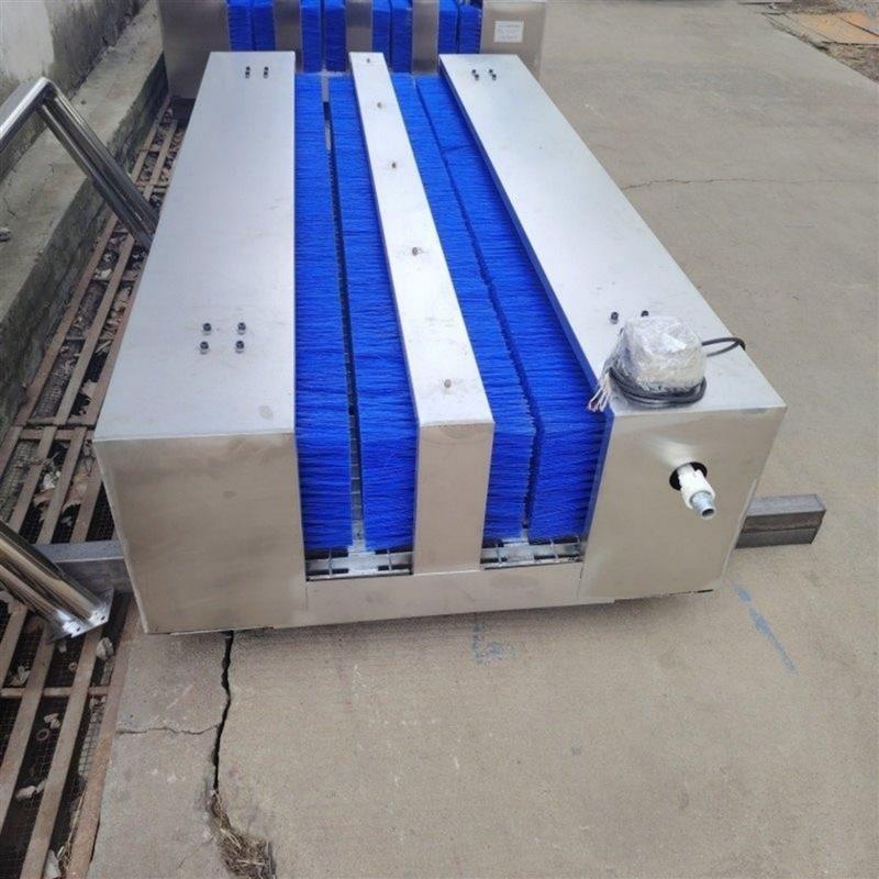 無動力雙通道礦用洗靴機 不銹鋼高壓沖洗刷靴器 節(jié)能清潔設(shè)備