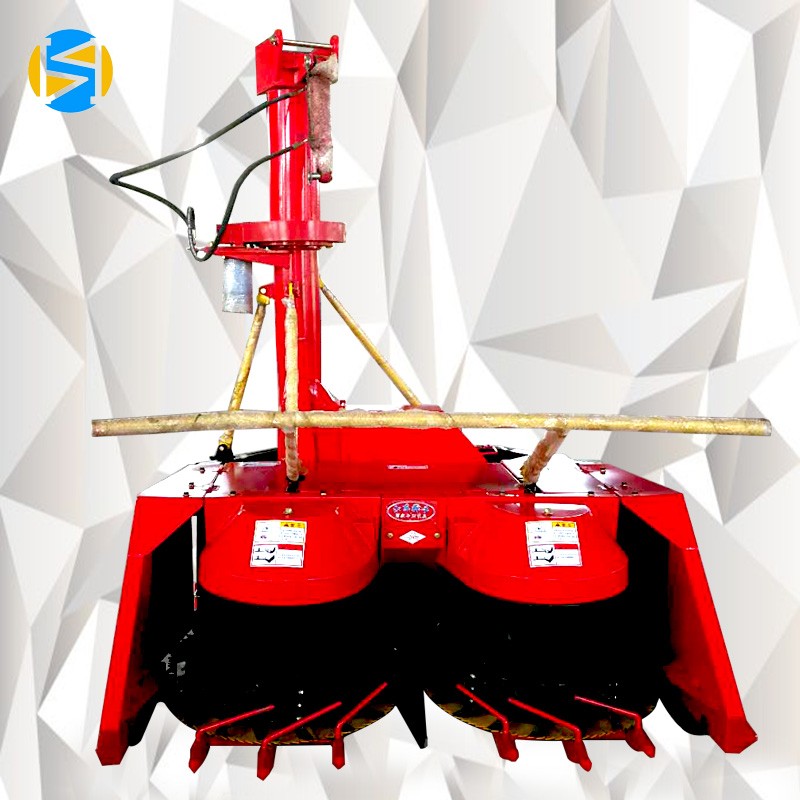 多功能雙圓盤(pán)式青貯機(jī)圖片拖拉機(jī)后懸掛式青飼料割臺(tái)