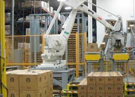 搬運碼垛機器人箱裝碼垛機自動化生產線智能設備