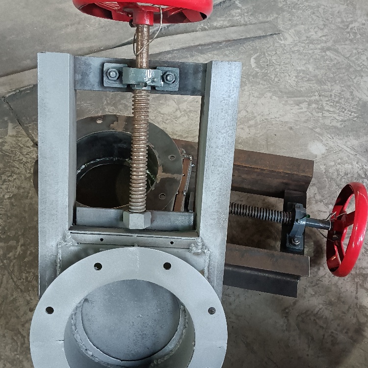 電動(dòng)圓口閘插板閥 物料粉塵煙氣方形手動(dòng)插板門