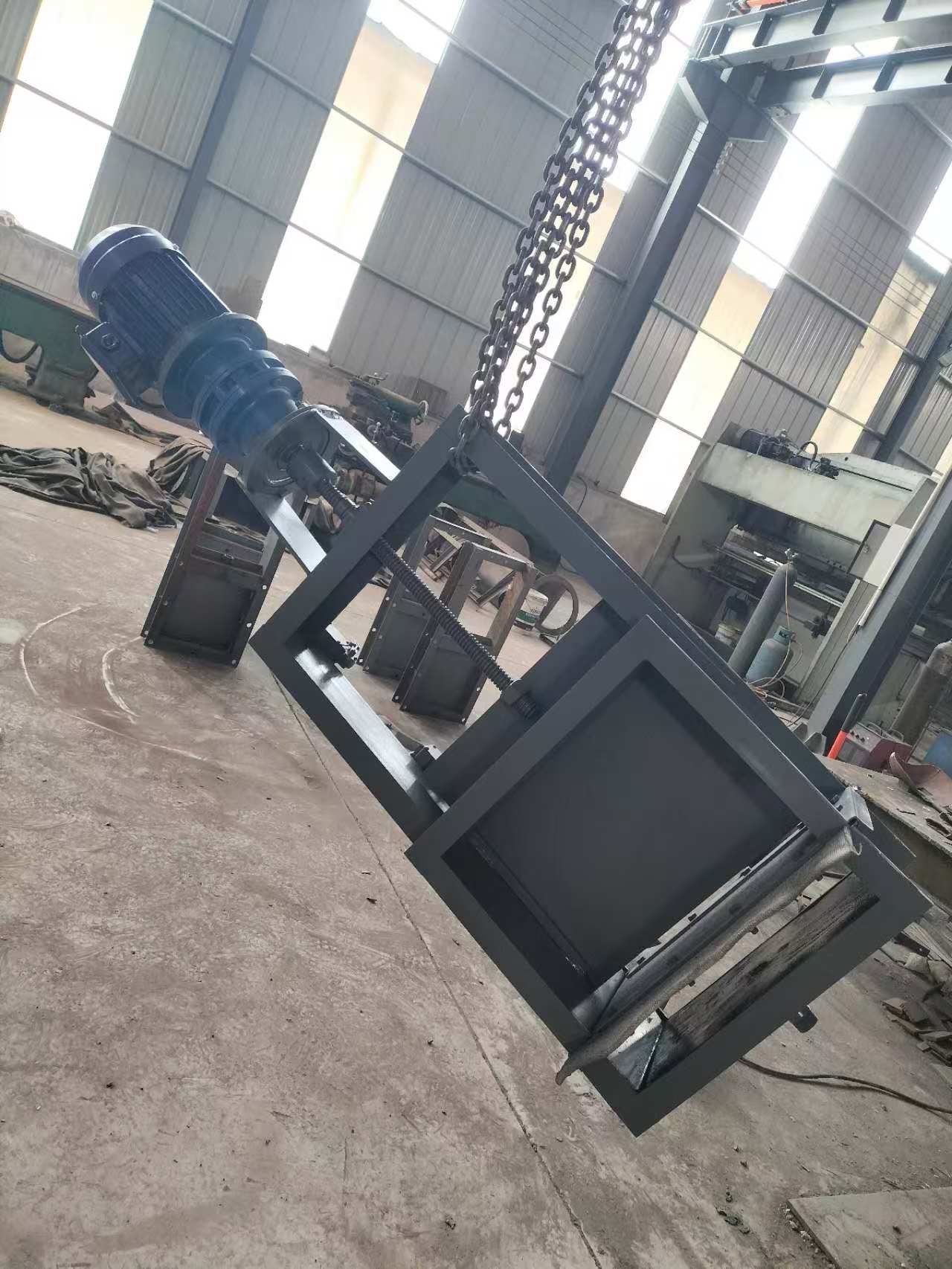 電動(dòng)氣動(dòng)插板閥 方口碳鋼焊接 砂倉管道放料閥