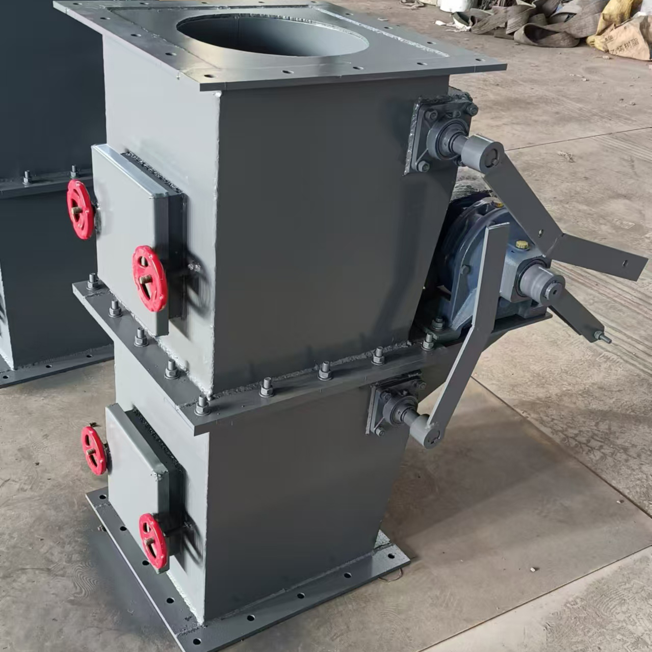 單層雙層重錘翻板閥手動(dòng)除塵鎖氣卸料