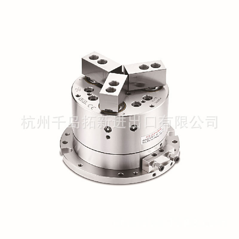 臺灣千島油壓三爪卡盤PLVE- 06后拉式油（氣）壓夾頭