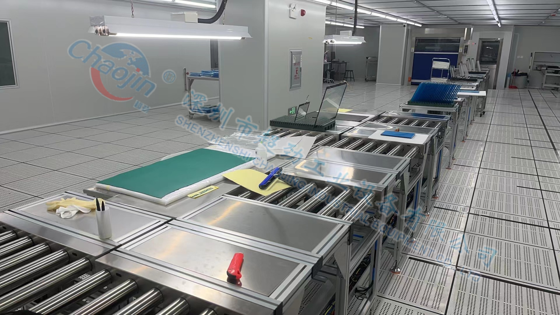 平板觸摸屏生產(chǎn)線 手機(jī)觸摸屏移動滾筒輸送線 皮帶流水線