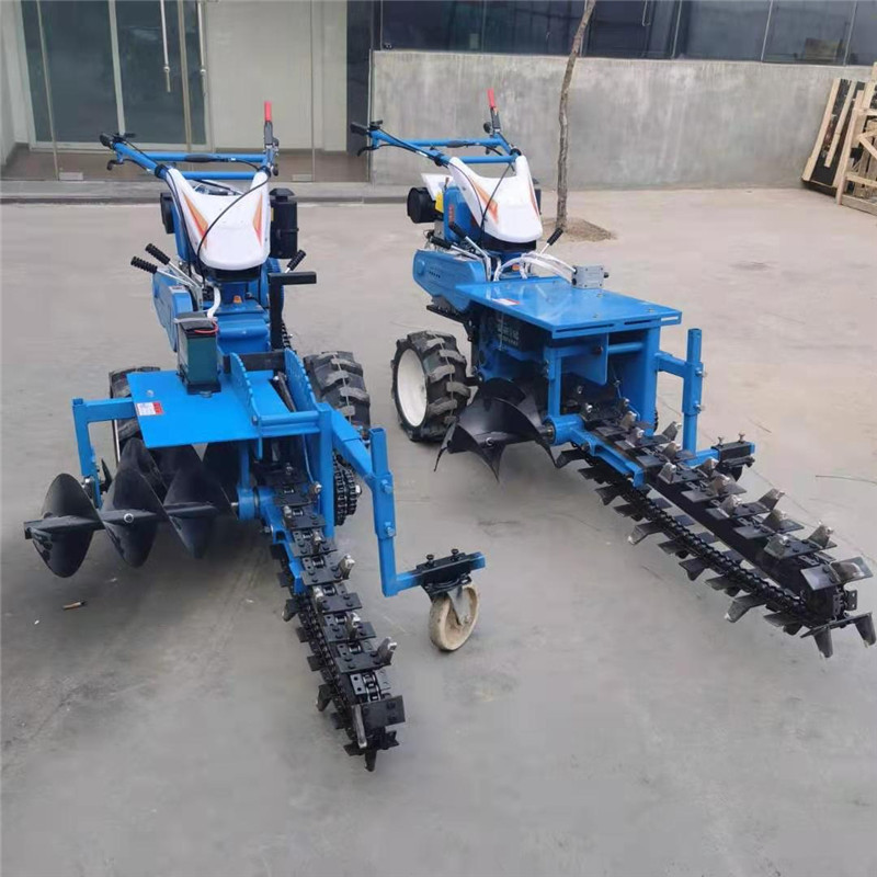 鏈條開溝機柴油工程挖溝機自來水管開槽機工程埋線挖溝機
