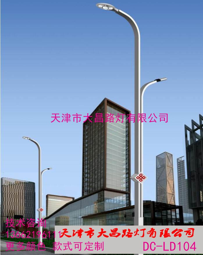 天津道路照明雙頭高低彎壁道路節(jié)能燈