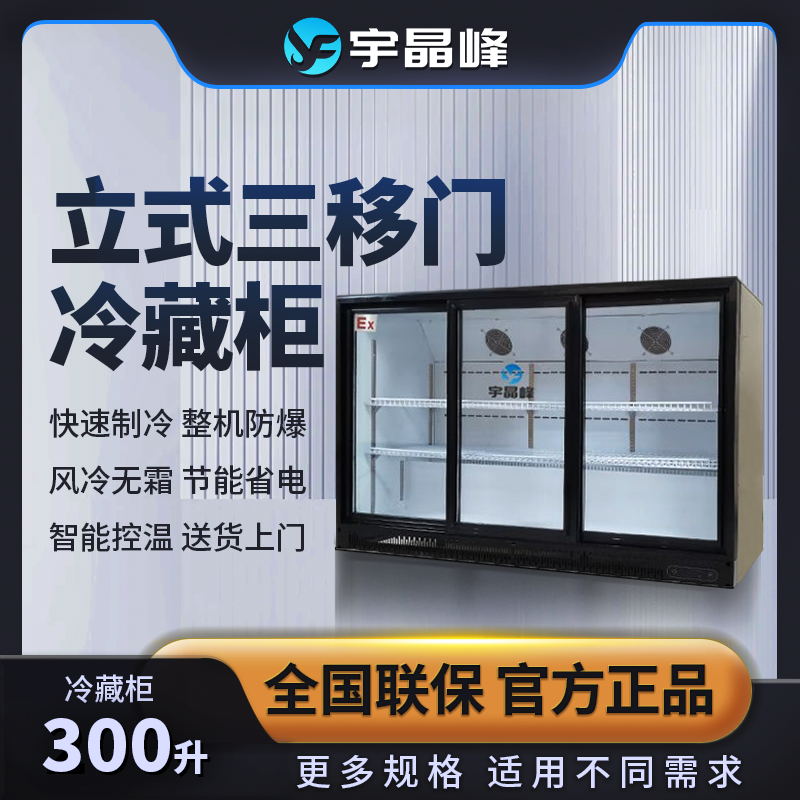 防爆立式冷藏柜300升石油化工廠用