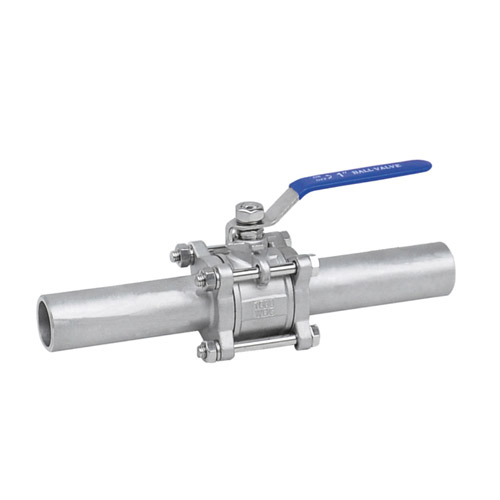 廠家供應丁一三片式加長對焊球閥