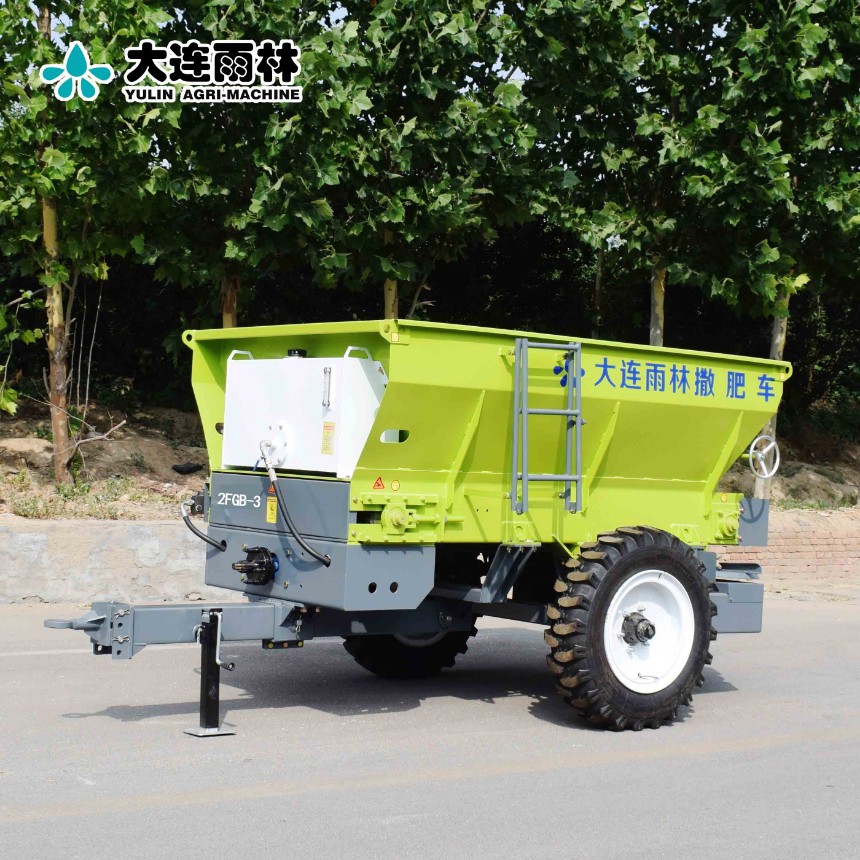 大連雨林小型3方雙圓盤撒肥機(jī) 畜禽糞便撒糞機(jī) 有機(jī)肥拋撒機(jī)