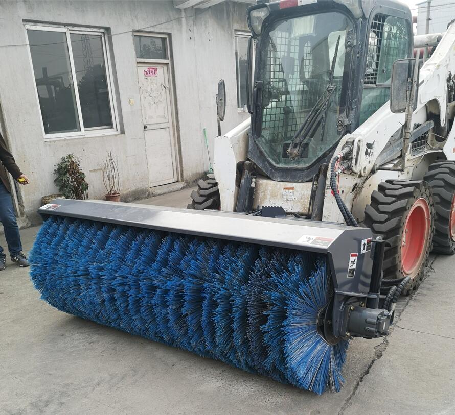 滑移裝載機斜角清掃器掃雪頭