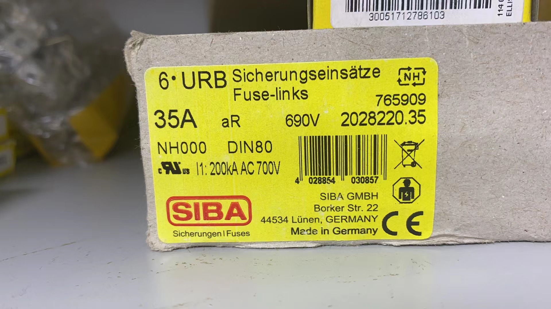 德國進口SIBA熔斷器2028220.35