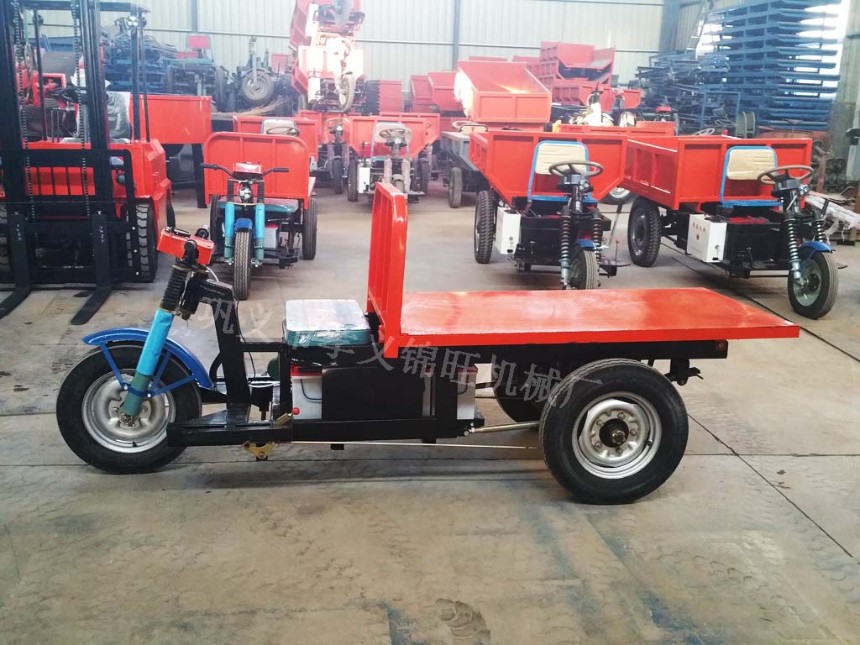 載重1噸電動平板三輪運輸車