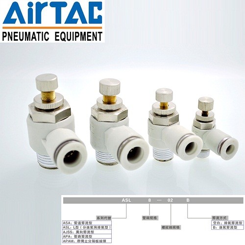ASL601調(diào)速閥,寧波亞德客氣管接頭
