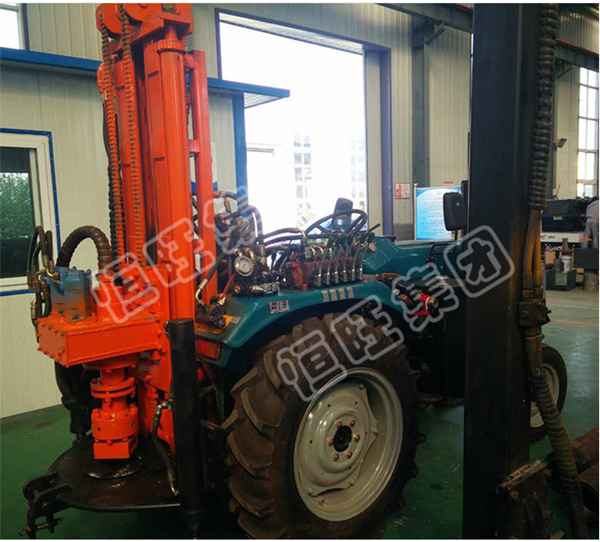 拖拉機氣動打井機 氣動鉆井機 拔管機一體氣動水井鉆機