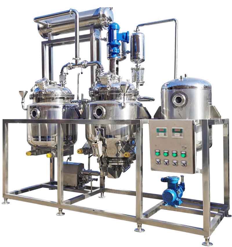 中藥提取濃縮設(shè)備科研實驗室多功能加熱提取機組