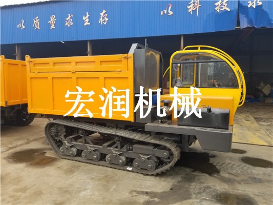 農(nóng)用鋼制履帶運(yùn)輸 自卸鏈條翻斗車