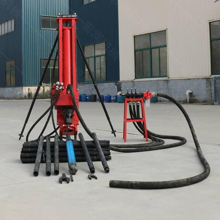 氣動小型巖石潛孔鉆機 護坡工程小型潛孔鉆機 鋼管架簡易式潛孔鉆機