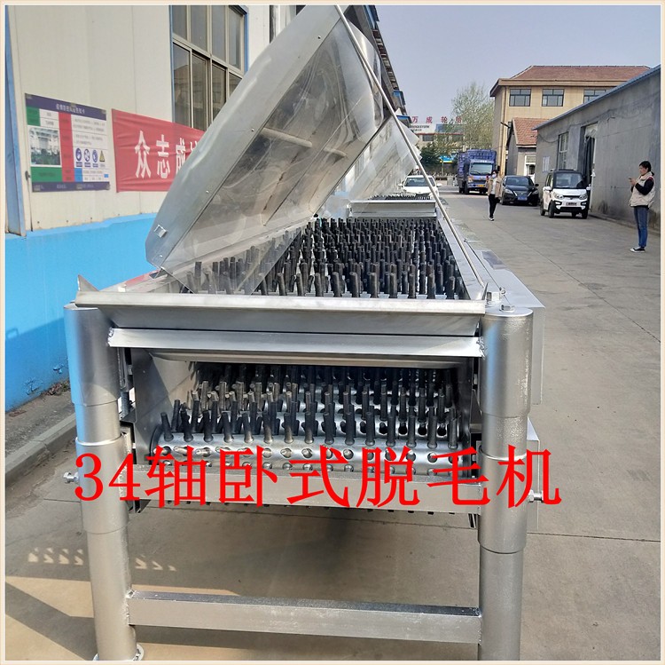 34軸雞鴨鵝臥式脫毛機(jī)