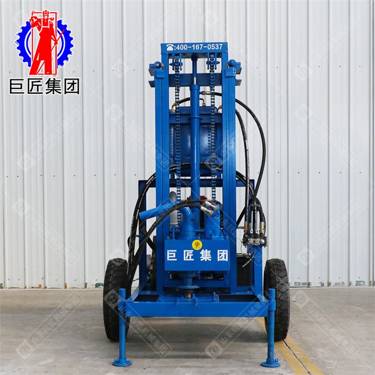 SJCY型柴油機液壓打井機 電啟動小型柴油機打井機