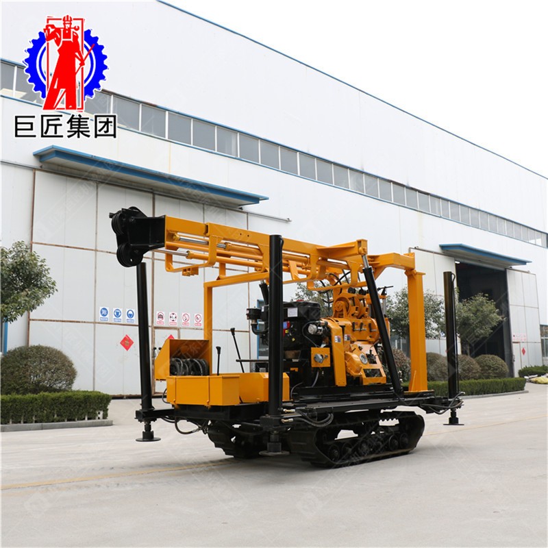 橡膠鋼絲履帶液壓巖芯鉆機(jī) 130米勘探設(shè)備 行走不傷路面