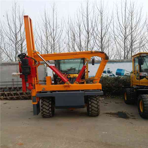 供應(yīng)立柱護欄打樁機 高速公路立柱護欄打樁機 波形護欄打樁機廠家