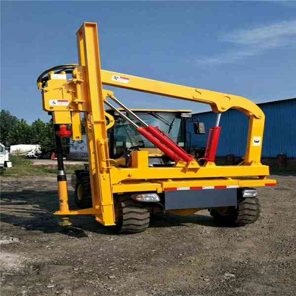 直銷波形護欄打樁機 公路裝載機護欄打樁機 高速護欄打樁機廠家