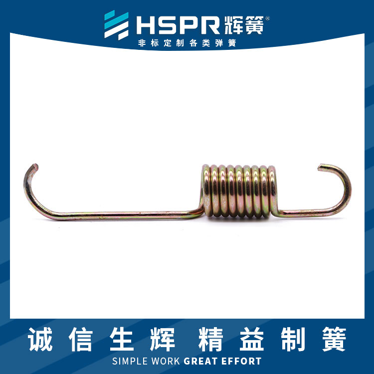 供應(yīng)淬火螺母彈簧中心圓鉤環(huán)冷飲機(jī)拉簧兩端帶鉤拉簧套管拉伸彈簧