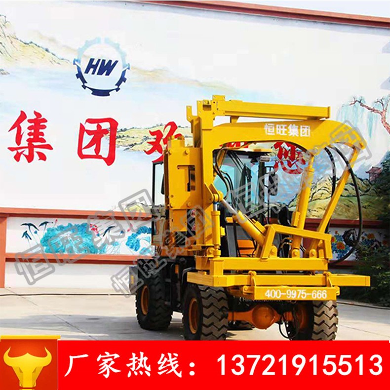 福建地區(qū)940裝載機改裝護欄鉆孔打樁機