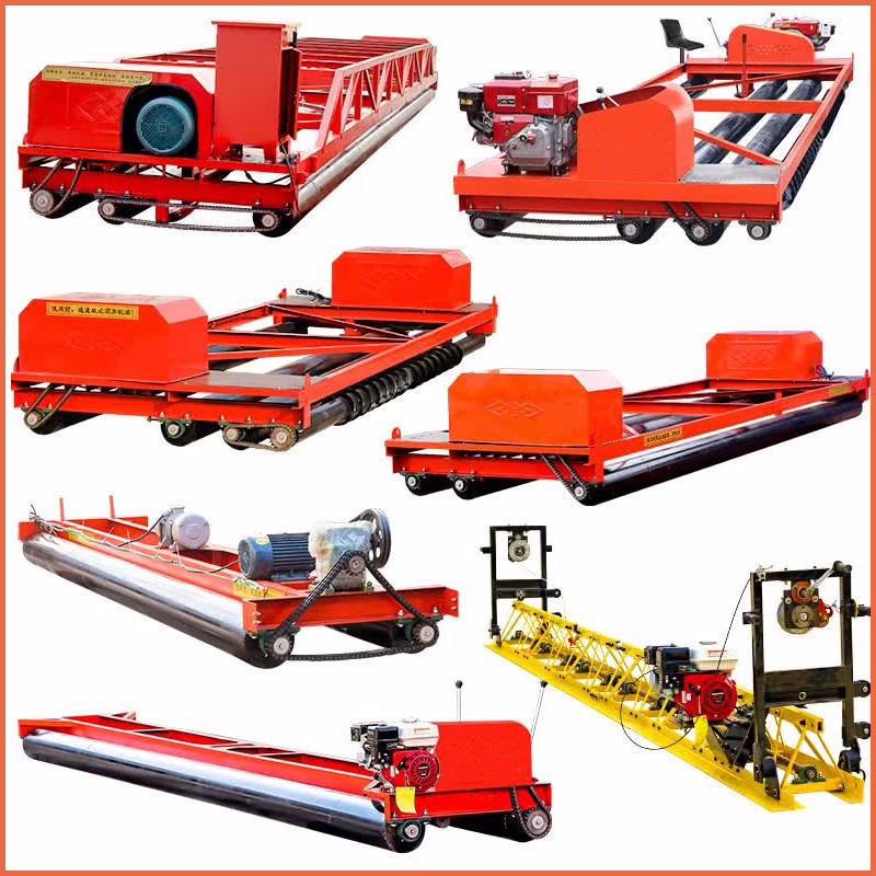 混泥土路面攤鋪機(jī) 三滾軸攪龍是振動(dòng)整平機(jī) 大型電動(dòng)攤鋪機(jī)