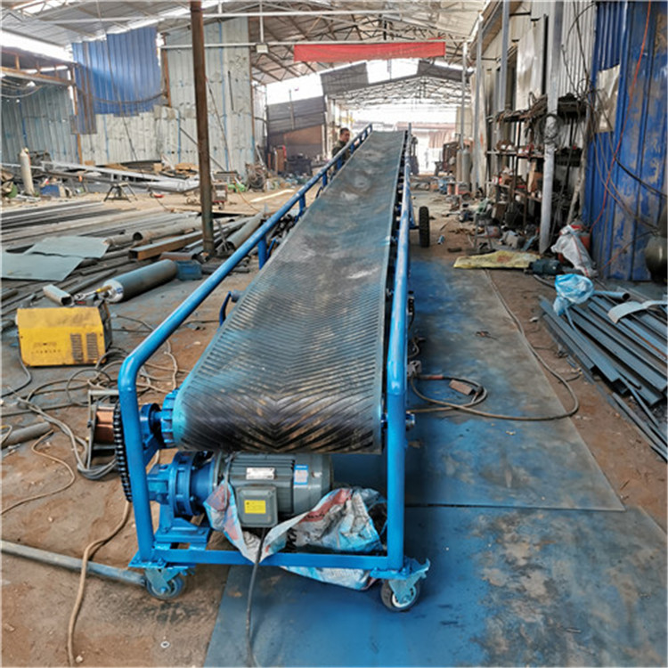 水泥裝車運(yùn)輸機(jī) 人字防滑輸送帶 電動(dòng)皮帶機(jī)