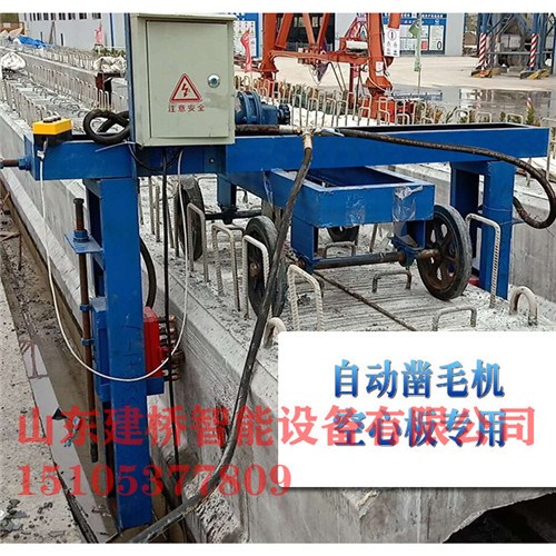 可升降自動行走鑿毛機空心板雙面鑿毛機出廠價格