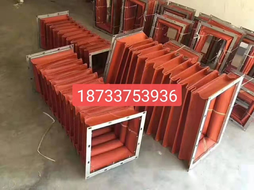 生產(chǎn)耐高溫軟連接風(fēng)機(jī)軟連接天地方圓軟連接