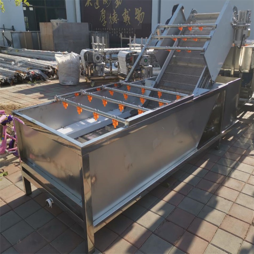 果蔬氣泡清洗機 食品清潔機 河北大型清洗流水線設備定制