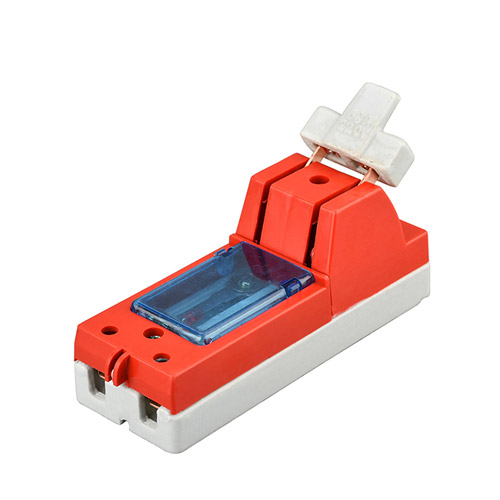 廠家供應(yīng)HK1 (2X63A）桔紅色小透明閘刀