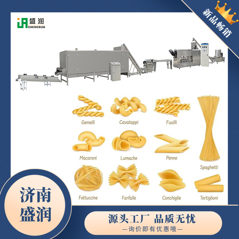 濟(jì)南盛潤TSE-通心粉意大利面單螺桿膨化機(jī)