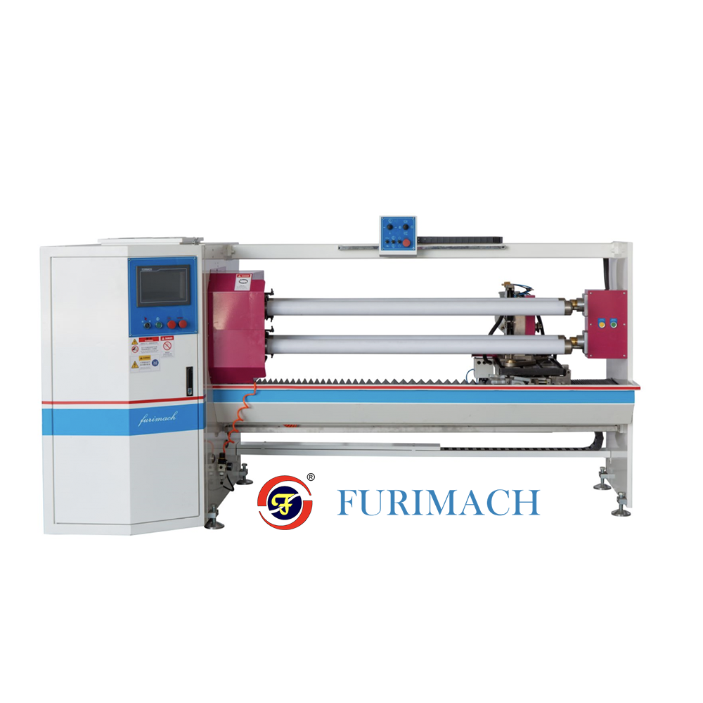 江蘇富日PET美紋紙保護(hù)膜全自動(dòng)切卷機(jī)4軸2刀自動(dòng)切臺(tái)