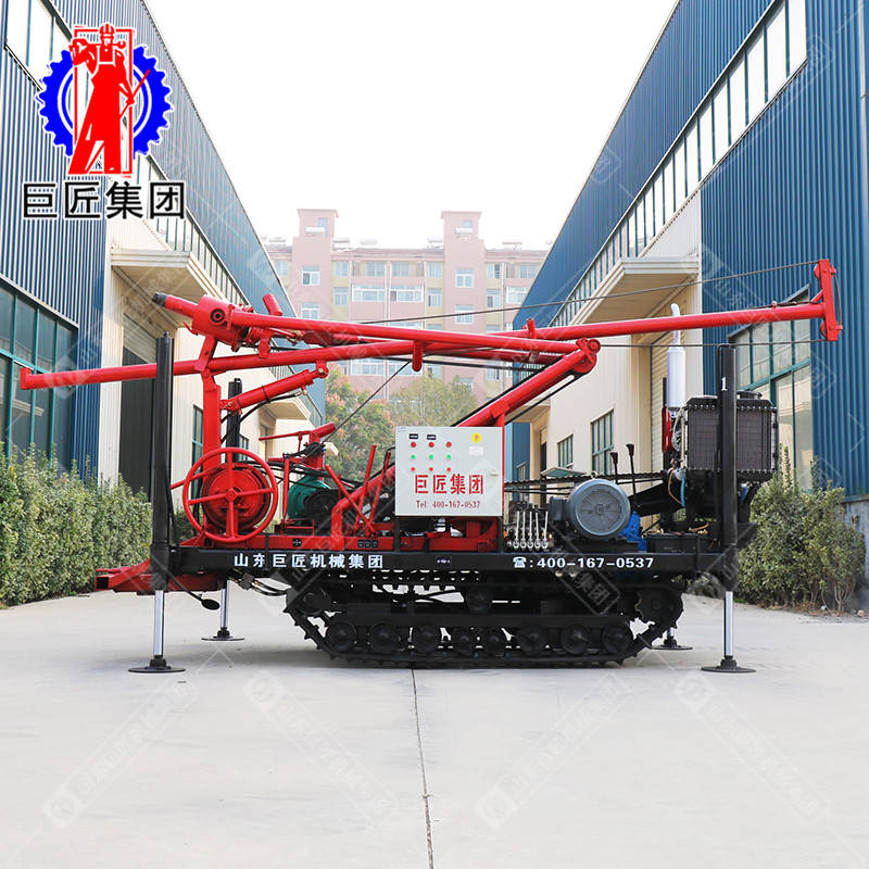 華夏巨匠履帶式柴電兩用螞蚱腿打井機