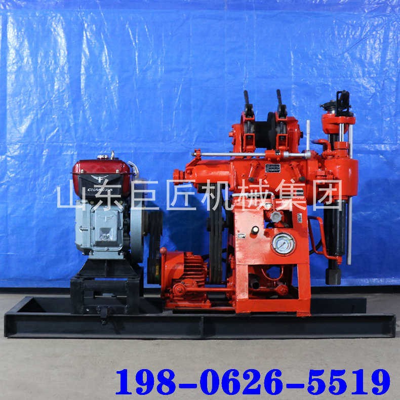 山東巨匠小型地質(zhì)勘探水井鉆機液壓巖心取樣鉆機