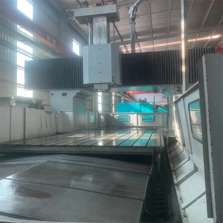 二手工廠在位臺灣亞威L4021數(shù)控龍門銑