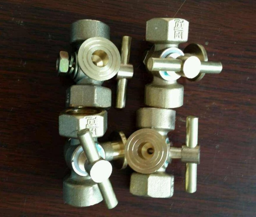 壓力表三通旋塞閥 鍋爐考克壓力表二通三通 閥門 4分-M20x1.5高壓