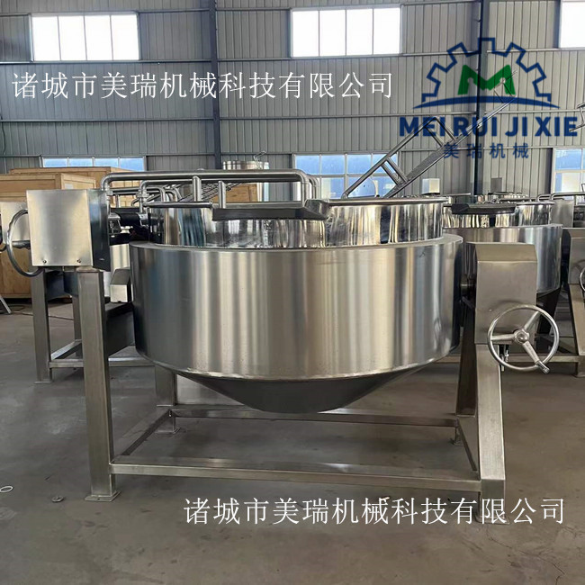 天然氣加熱夾層鍋 肉類鹵煮設(shè)備 導(dǎo)熱油夾層鍋