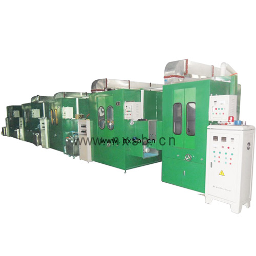 地鏈式自動噴塑烘道流水線