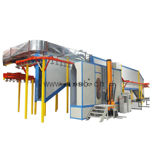 南星懸掛式往復(fù)自動(dòng)噴塑烘道流水線