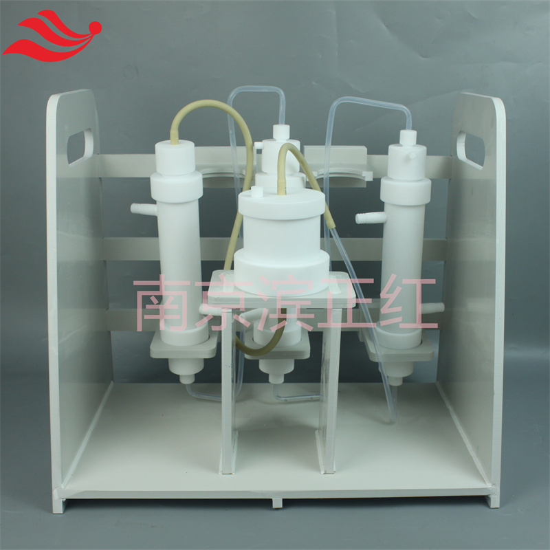 半導體工業(yè)廢氣處理用PFA半透明微柱帶夾套耐高溫無析出