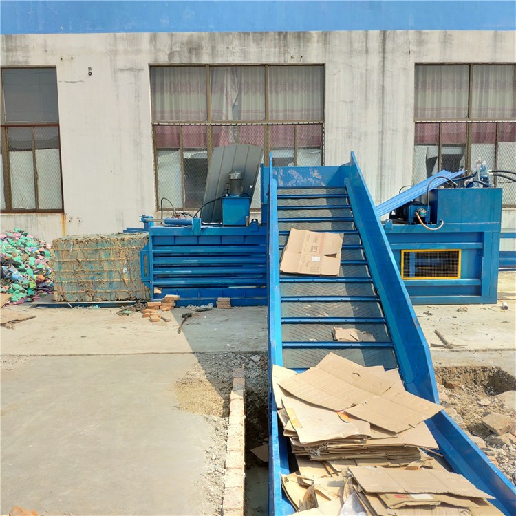 周口160噸大型臥式飲料瓶廢紙板液壓打包機廠家