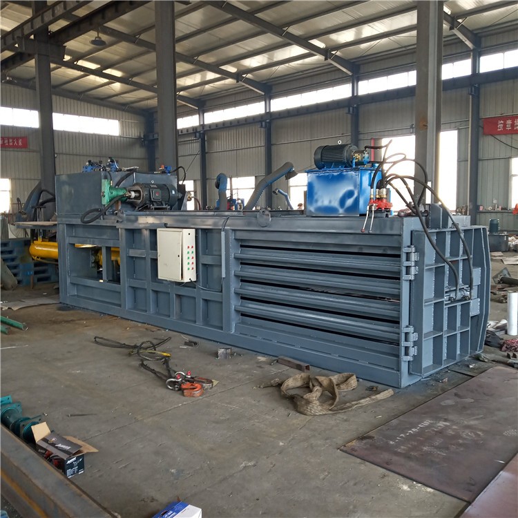 上海大型臥式160噸廢紙垃圾液壓打包機多少錢