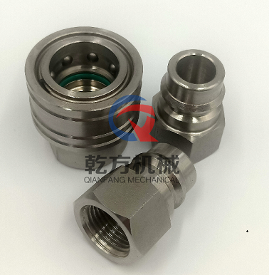 304、316L材質(zhì) KZE雙自閉式快速接頭/直通式1/2快速接頭